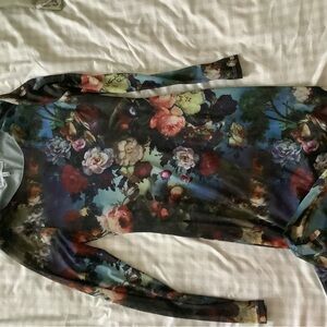 Long sleeve floral dress